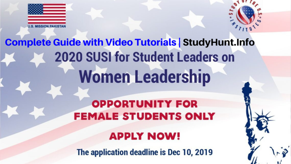 SUSI Women Leaders 2020 Summer Exchange Program to United States of America (Fully Funded)