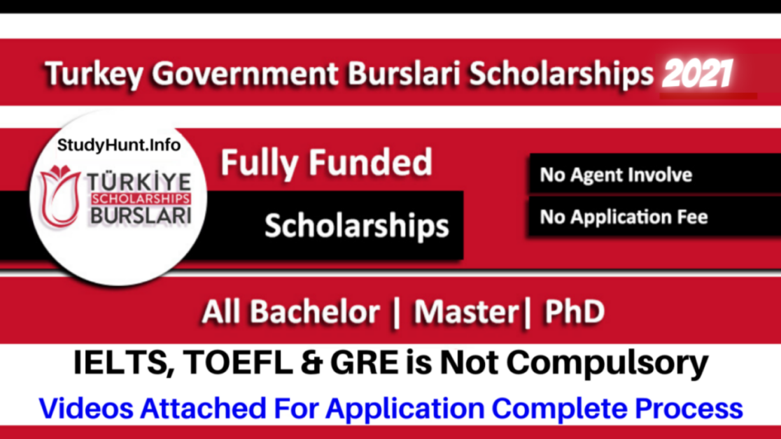 Turkiye Burslari Scholarships 2021 for BS, MS, and PhD (Fully Funded) For International Students
