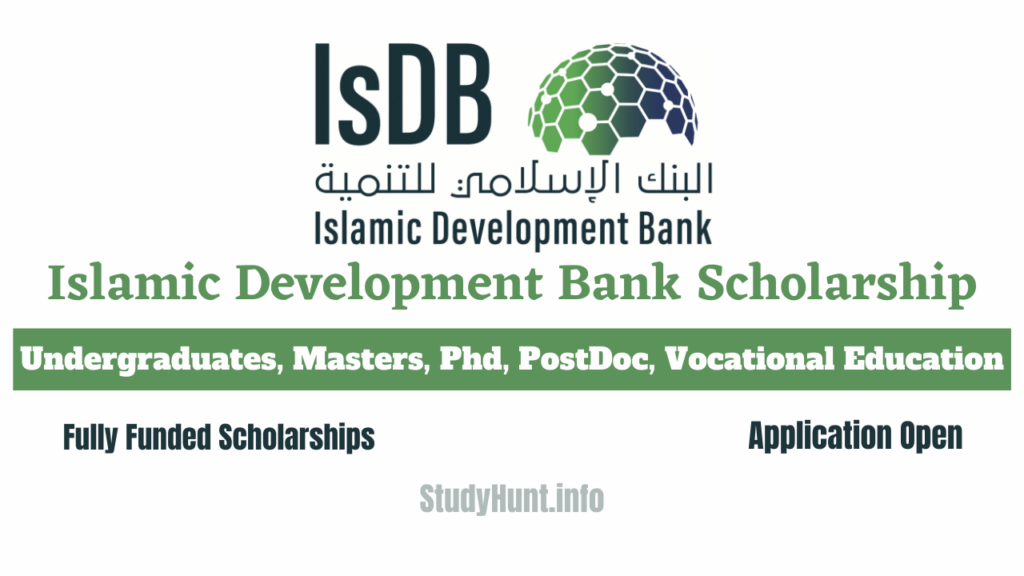 Islamic Development Bank (IsDB) Scholarship 20242025 StudyHunt