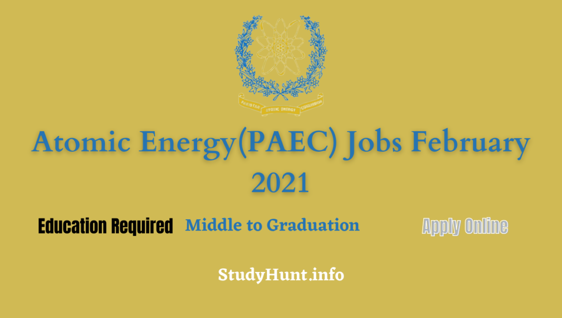 Atomic Energy(PAEC) Jobs February 2021