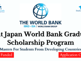 Joint Japan World Bank Graduate Scholarship Program