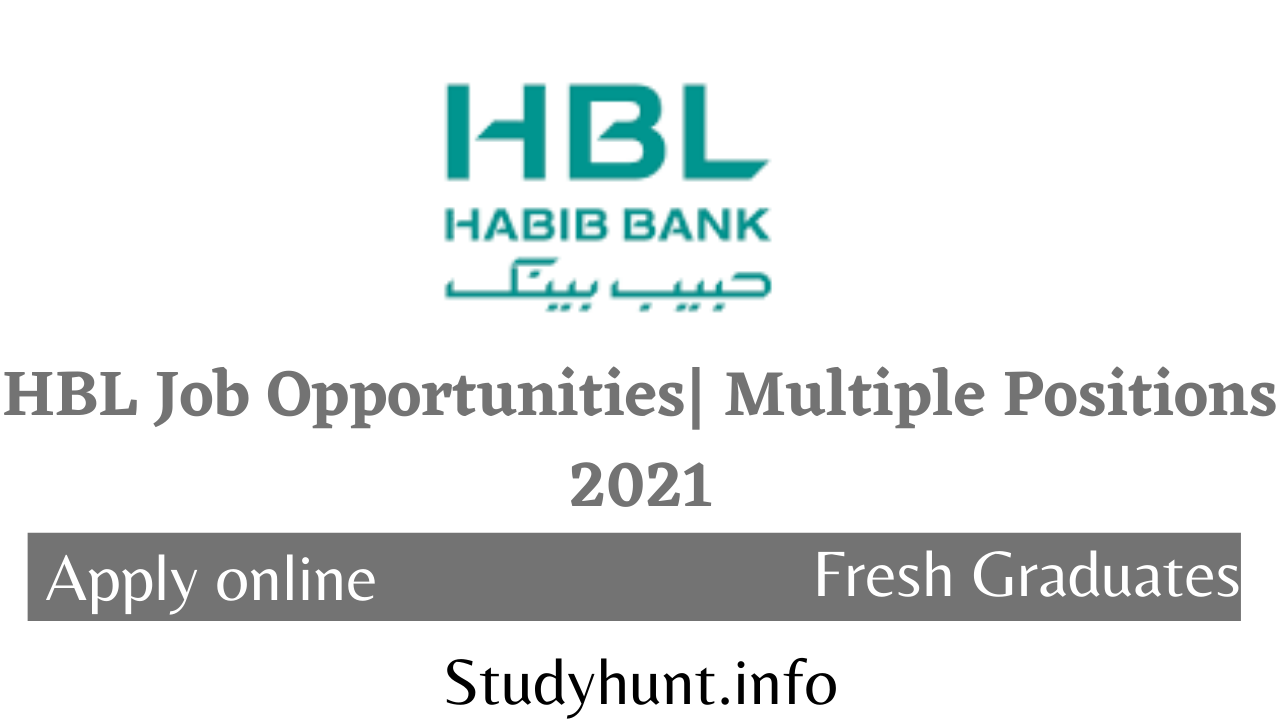 HBL Job Opportunities Multiple Positions 2021