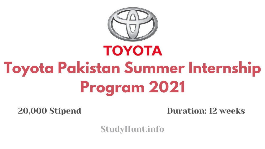Toyota Pakistan Summer Internship Program