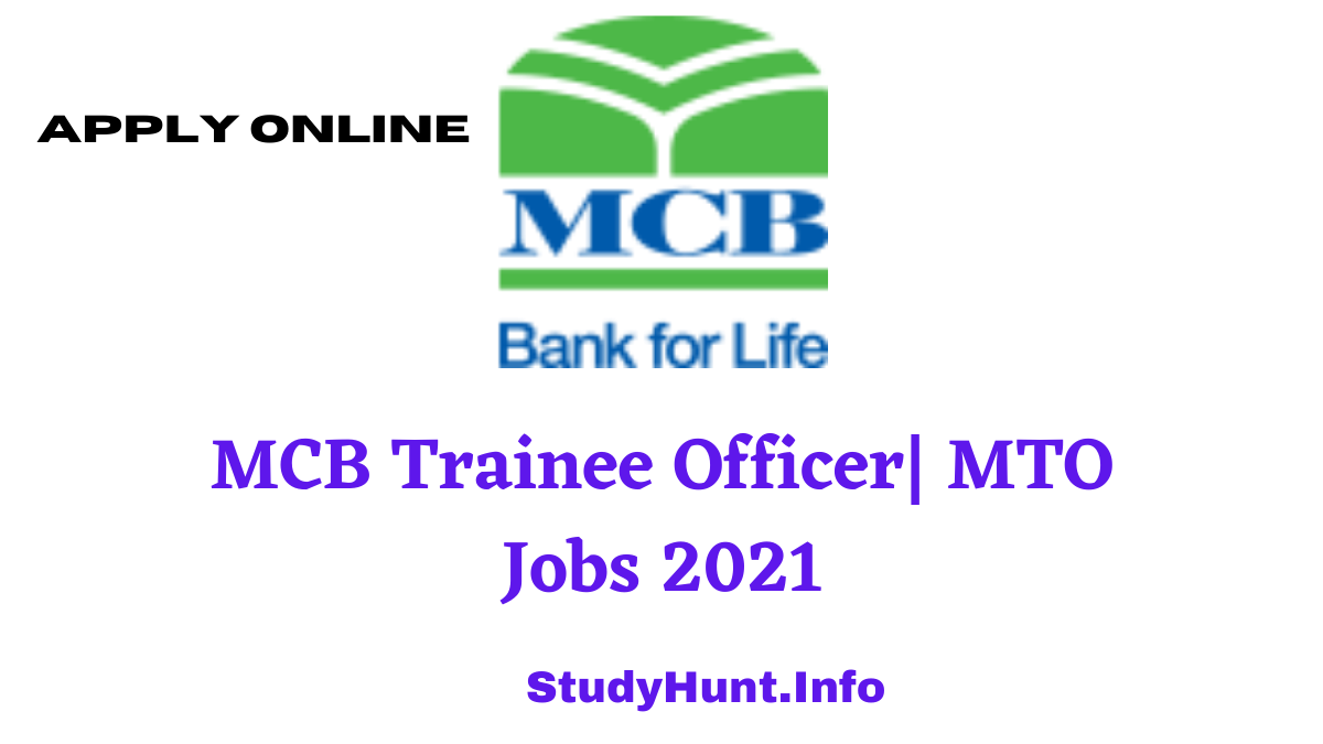 MCB Trainee Officer| MTO Jobs 2021