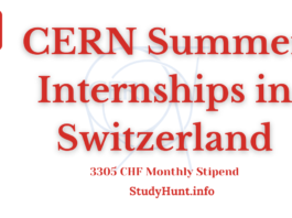 CERN Summer Internships in Switzerland
