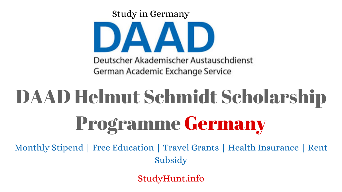 DAAD Helmut Schmidt Programme 2023