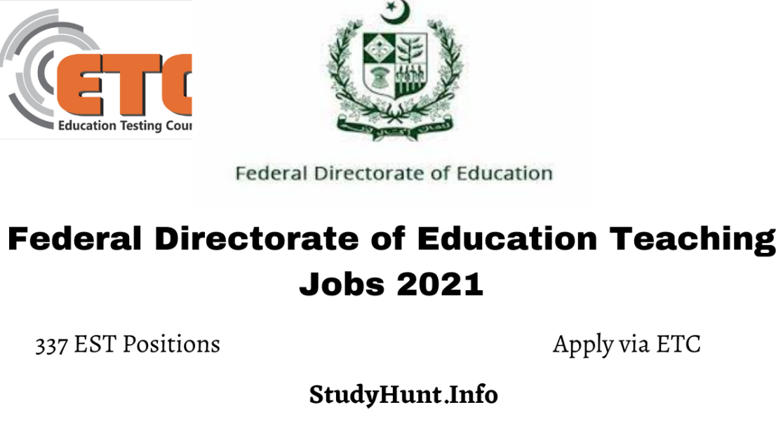 Federal Directorate of Education Teaching Jobs 2021