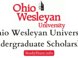 Ohio Wesleyan University Scholarships for International Students