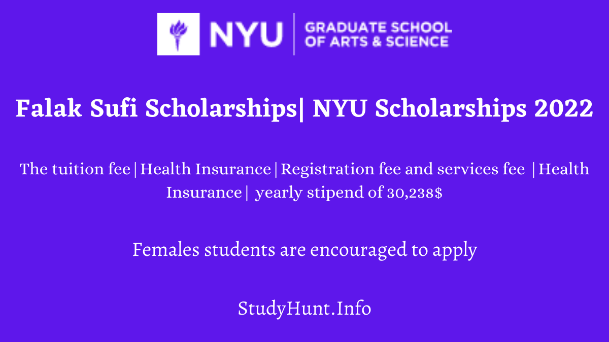 Falak Sufi Scholarships NYU Scholarships 2022
