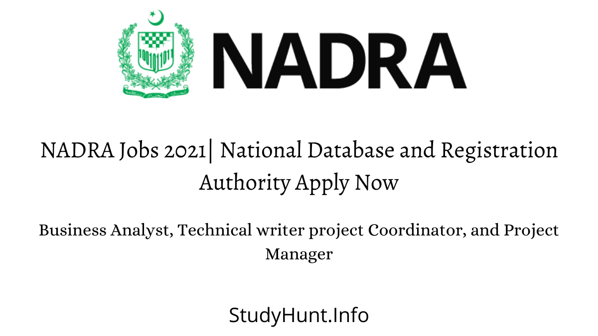 NADRA Jobs 2021 National Database and Registration Authority Apply Now