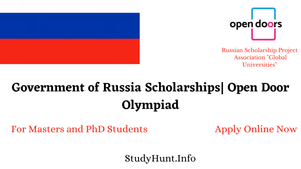 Government Of Russia Scholarships 2024| Open Door Olympiad - StudyHunt