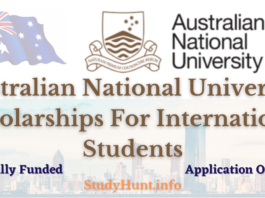 Australian National University Scholarships For International Students