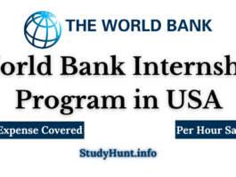 World Bank Internship Program in USA