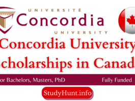 Concordia University Scholarships for International Students