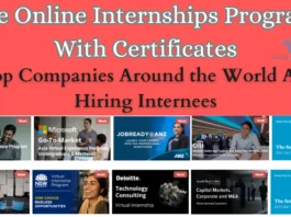 Free Online Internships With Printable Certificates