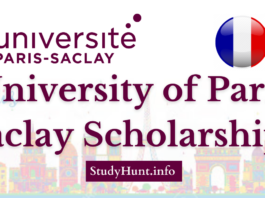 University of Paris Saclay Scholarships for international students