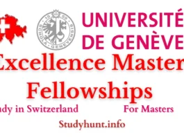 University of Geneva Excellence Masters Fellowships