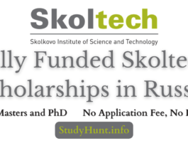 Skoltech Scholarships in Russia