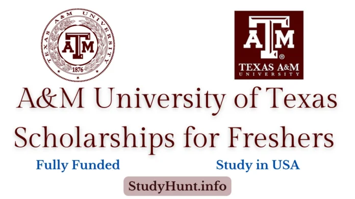 A&M University of Texas Scholarships for Freshers