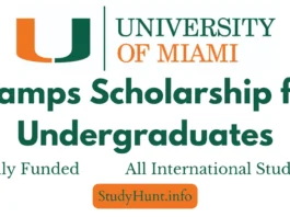 University of Miami Stamps Scholarship for Undergraduates