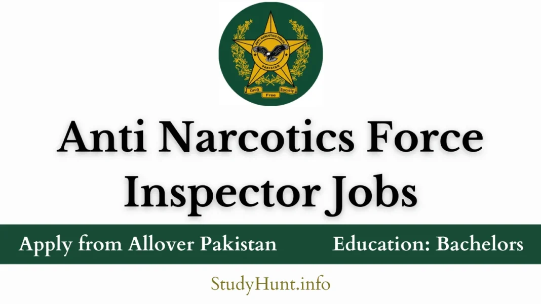 Anti Narcotics Force Inspector Jobs 2022
