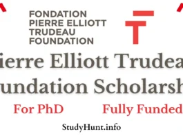 Pierre Elliott Trudeau Foundation Scholarship