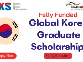 Global Korea graduate Scholarship