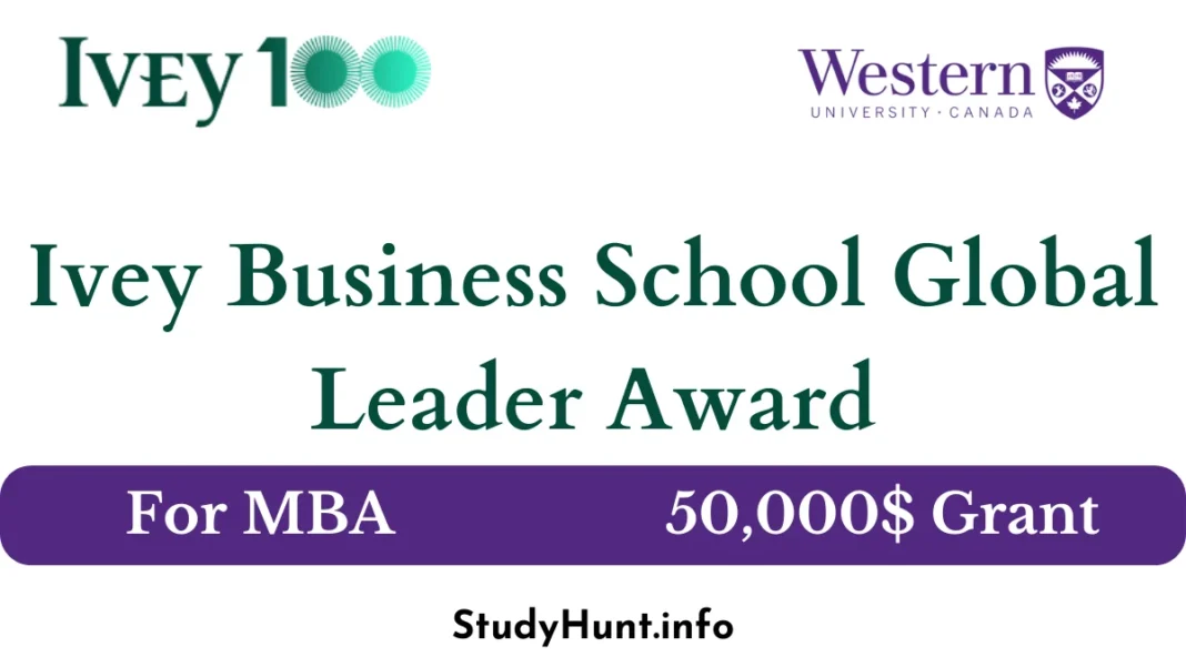 Ivey Business School Global Leader Award