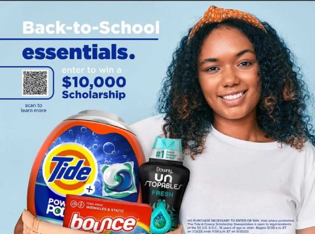 GameChanging Opportunities Tide and Downy Back to School Scholarship