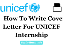 How To Write Cover Letter For UNICEF Internship