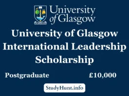 University of Glasgow international leadership scholarship